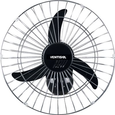 ventilador parede 50cm metálico preto